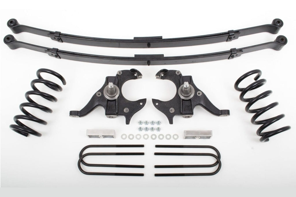 McGaughy's 4/4 Inch Spindle/Leaf Spring Lowering Kit 1982-2003 S10/Sonoma 2WD Extended Cab