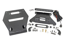 Cargar imagen en el visor de la galería, LED Light Winch Mount Front 10 Inch Black Slimline Polaris RZR Pro R Rough Country