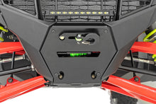 Cargar imagen en el visor de la galería, LED Light Winch Mount Front 10 Inch Black Slimline Polaris RZR Pro R Rough Country