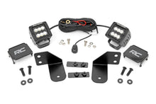 Load image into Gallery viewer, LED Light RR Cage Mount 2 Inch Black Flood Pair Polaris Ranger 1000/Ranger XP 900/1000 Rough Country