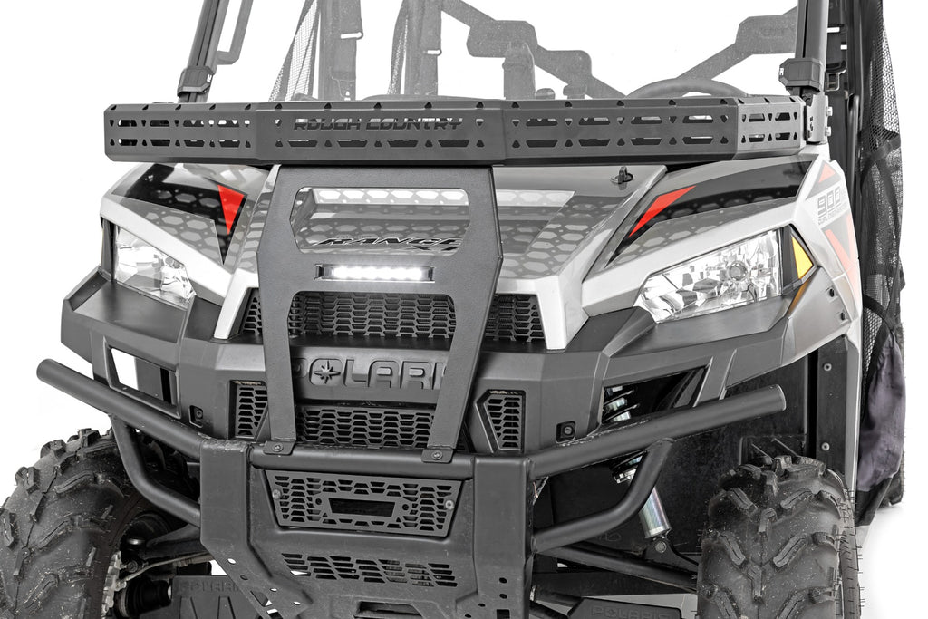 Front Cargo Rack 6 Inch Black Slimline Polaris Ranger XP 900/Ranger XP 1000 Rough Country