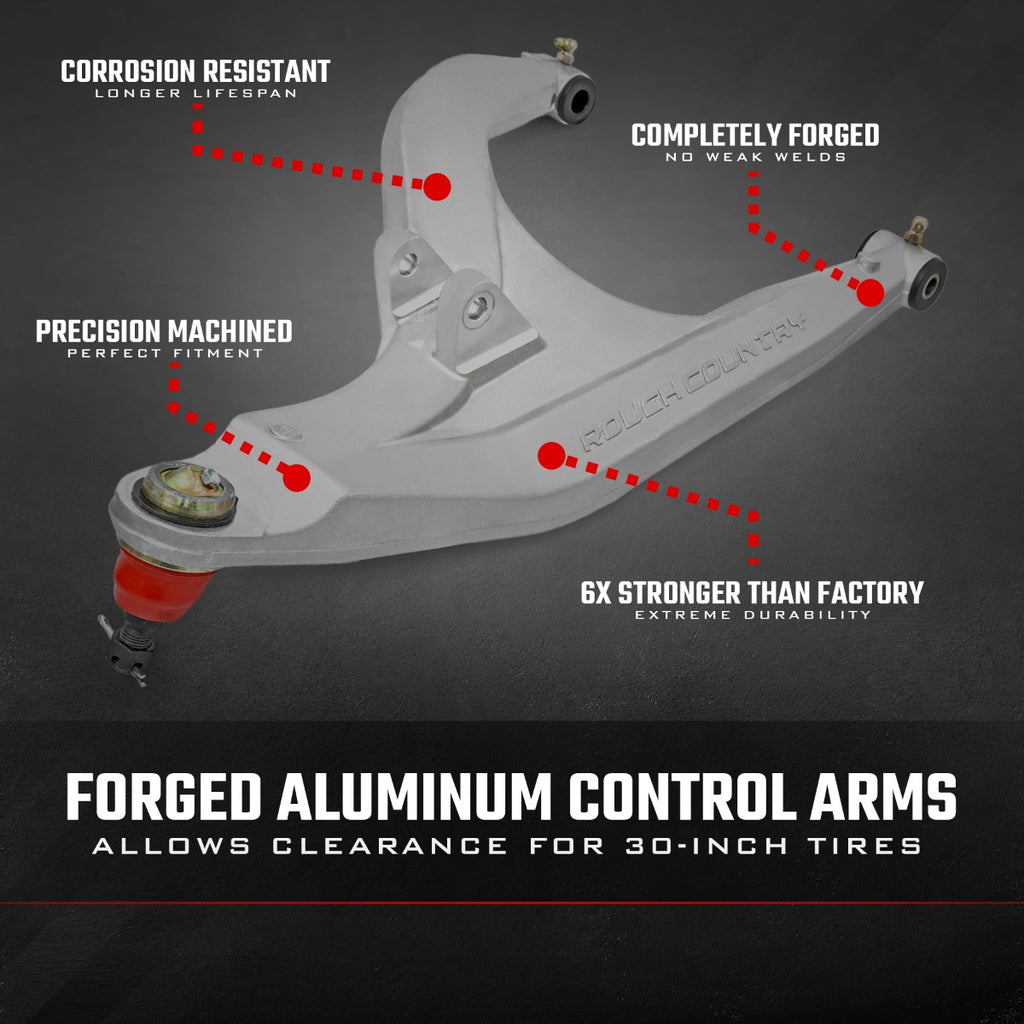 Aluminum Control Arms High Clearance w/ 2 Inch Forward Offset Polaris Ranger 1000XP Rough Country