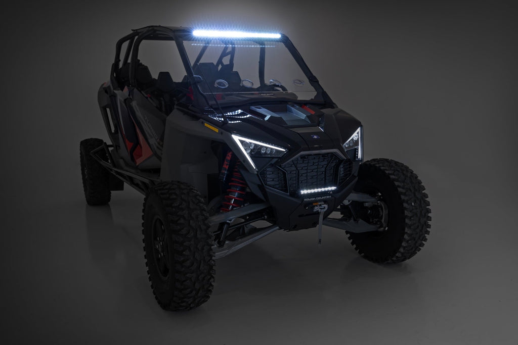 30 Inch Single Row Light Mount Front Black Series Polaris RZR Turbo R Rough Country