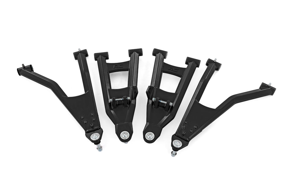 Black Aluminum Control Arms 2 Inch Forward Offset Polaris Ranger XP 1000 Rough Country