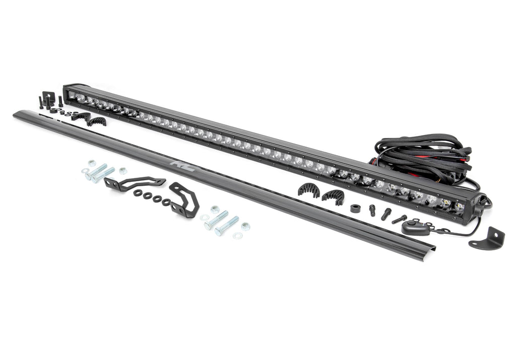 LED Light Kit Rear Mount 40 Inch Black Single Row Polaris RZR 1000XP4 (2024) Rough Country