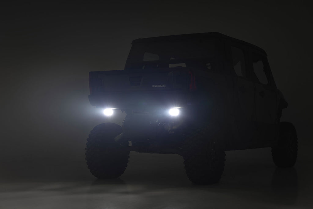 LED Light Under Bed Mount 3 Inch Chrome Pair Wide Angle Polaris XPEDITION ADV 5 Rough Country