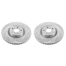 Cargar imagen en el visor de la galería, Power Stop 17-18 Audi A6 Front Evolution Drilled &amp; Slotted Rotors - Pair