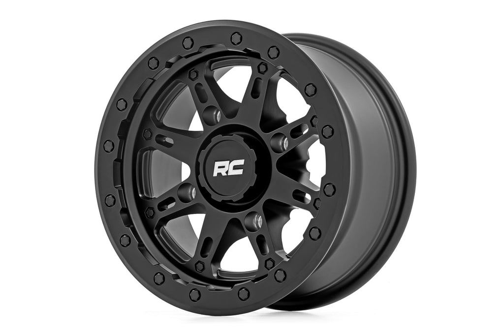 94 Series Wheel UTV Matte Black 14x7 4x156 +10mm Rough Country