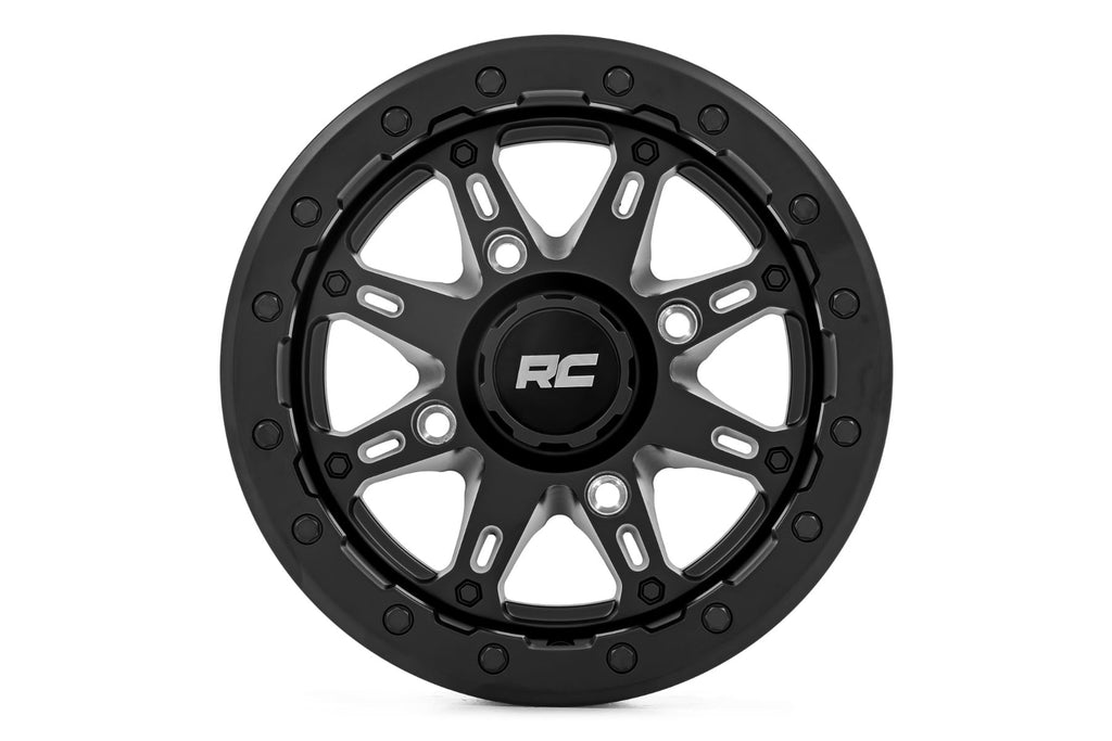 94 Series Wheel UTV Matte Black 14x7 4x156 +10mm Rough Country