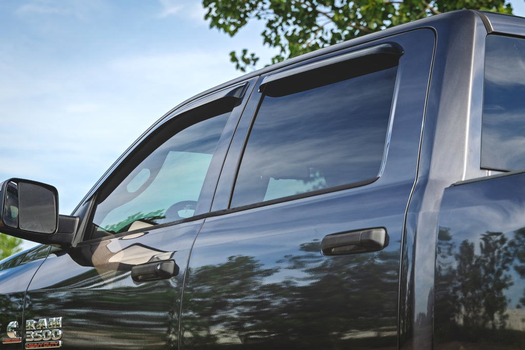Side Window Deflectors Tape On Rain Guard Ram 1500 (09-18)/2500 (10-26) Rough Country