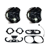 Baja Designs Harley D 98-13 Pre-Rushmore Style Road Glide DOT LP6 LED Dual Headlight Kit DRL -White