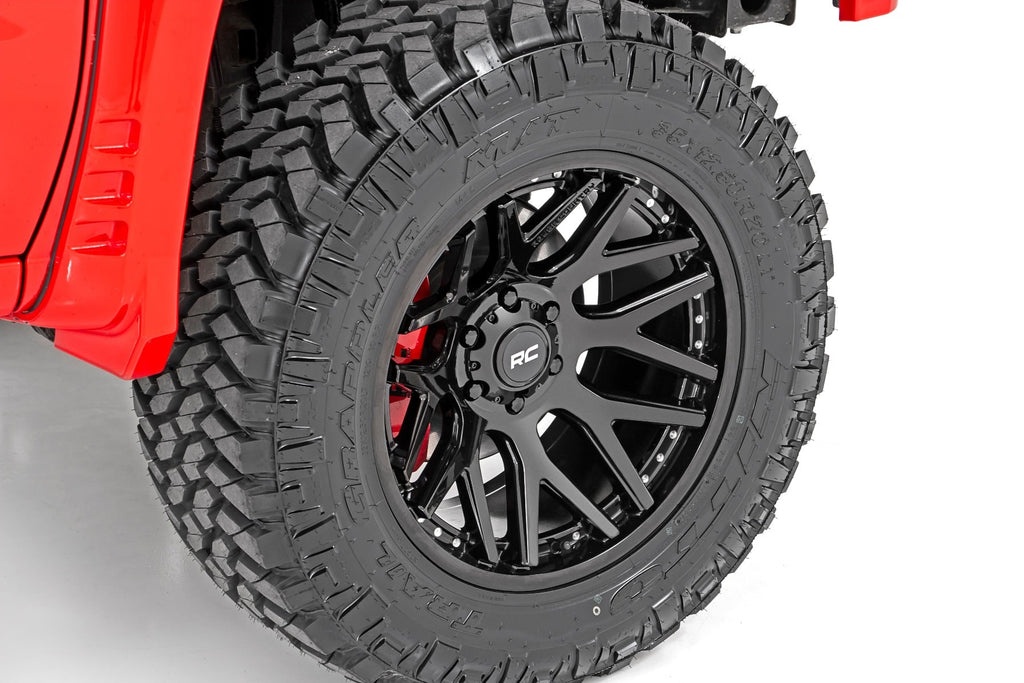 95 Series Wheel One-Piece Gloss Black 20x10 8x170 -19mm Rough Country
