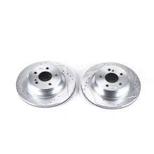 Cargar imagen en el visor de la galería, Power Stop 15-18 Mercedes-Benz CLS400 Rear Evolution Drilled &amp; Slotted Rotors - Pair