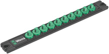 Load image into Gallery viewer, Wera Magnetic Socket Rail A1 Deep 9 Pce Set 1/4&quot; Drive Metric | 05005410001