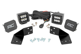 LED Light Kit Rear Mount 2 Inch Black Pair CFMOTO UFORCE 1000 Rough Country