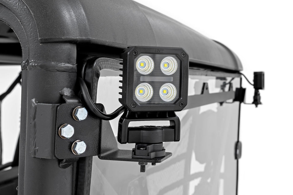 LED Light Kit Rear Mount 3 Inch Chrome Pair Wide Angle CFMOTO UFORCE 1000 Rough Country