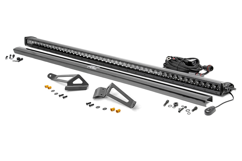 LED Light Kit Front Mount 50 Inch Black Single Row CFMOTO UFORCE 1000 Rough Country