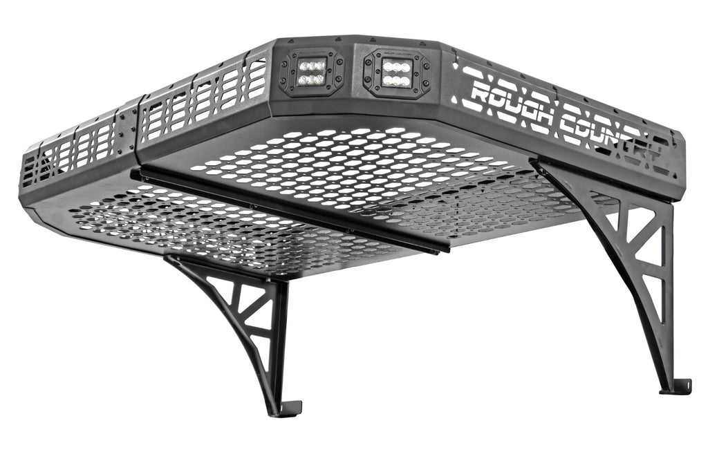 Cargo Rack Dual 2 Inch Black LED Pairs Flush Mount CFMOTO UFORCE 1000 Rough Country