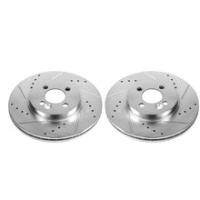 Cargar imagen en el visor de la galería, Power Stop 07-16 Mini Cooper Front Evolution Drilled &amp; Slotted Rotors - Pair