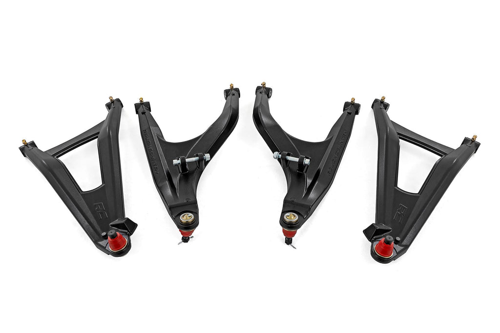 Aluminum Control Arms High Clearance w/ 2 Inch Forward Offset Black Can-Am Defender HD Rough Country