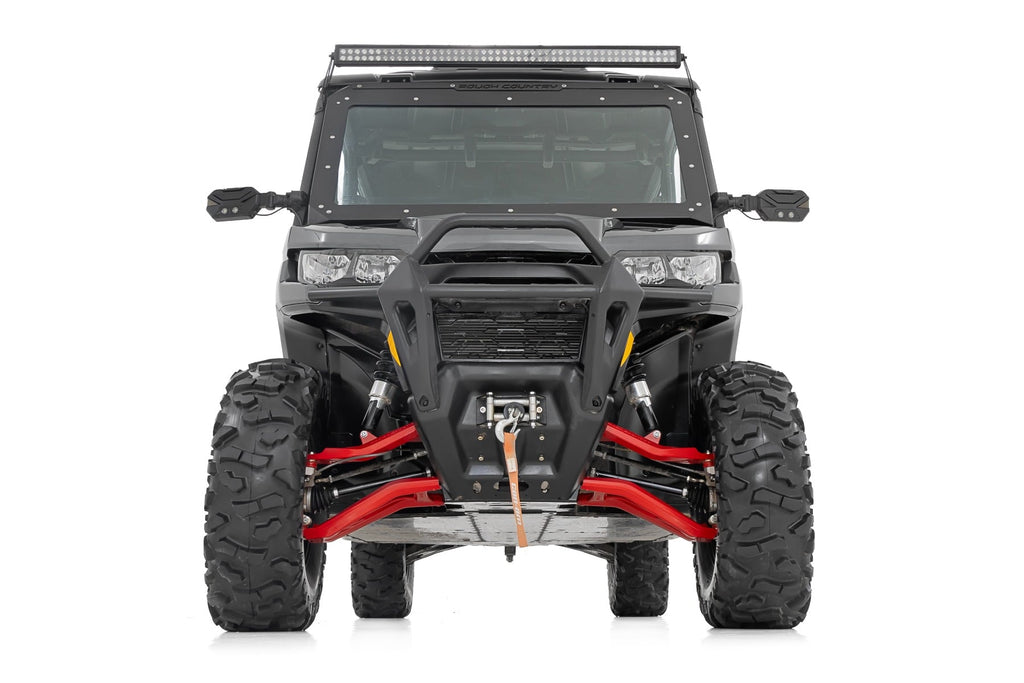Aluminum Control Arms High Clearance w/ 2 Inch Forward Offset Red Can-Am Defender HD Rough Country