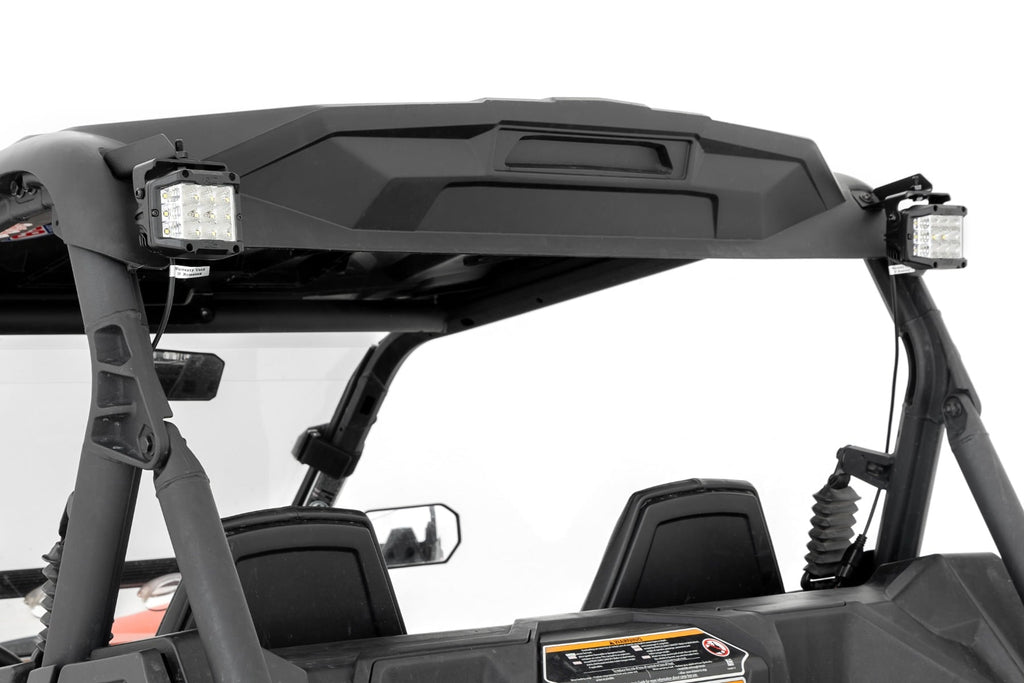 LED Light Kit Rear Mount 2 Inch Black Pair Spot Can-Am Maverick Sport 1000R Rough Country