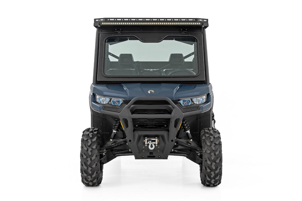 LED Light Deck Roof 50 Inch Black Single Row Can-Am Defender MAX HD10 Rough Country