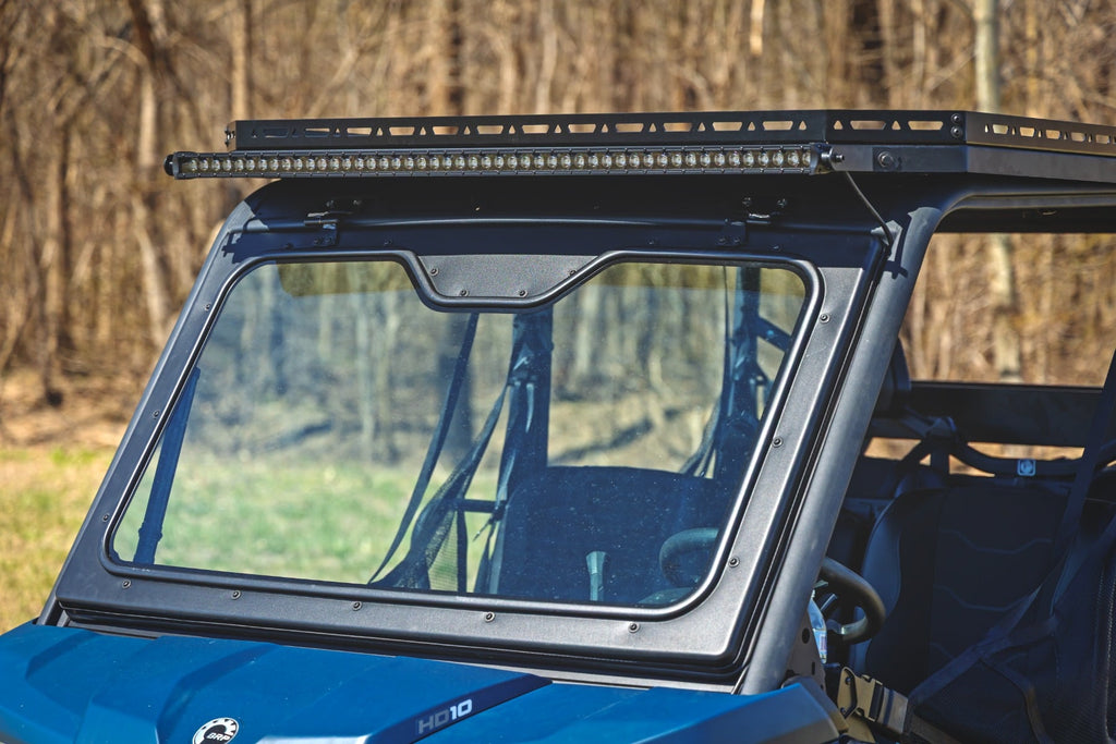 LED Light Deck Roof 50 Inch Black Single Row Can-Am Defender MAX HD10 Rough Country