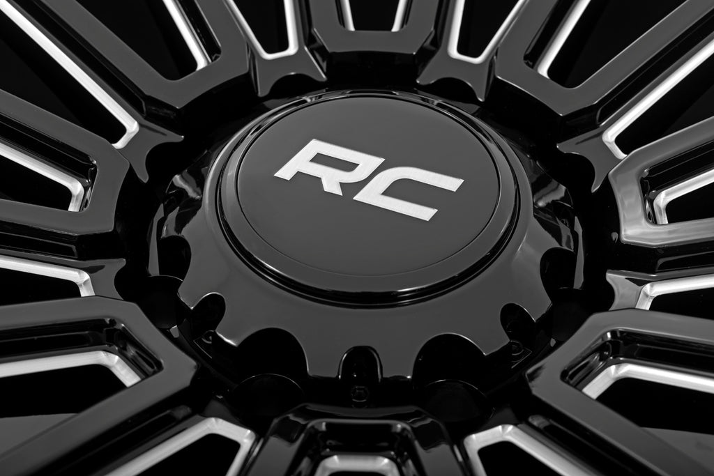 97 Series Wheel One-Piece Gloss Black 20x10 8x170 -19mm Rough Country
