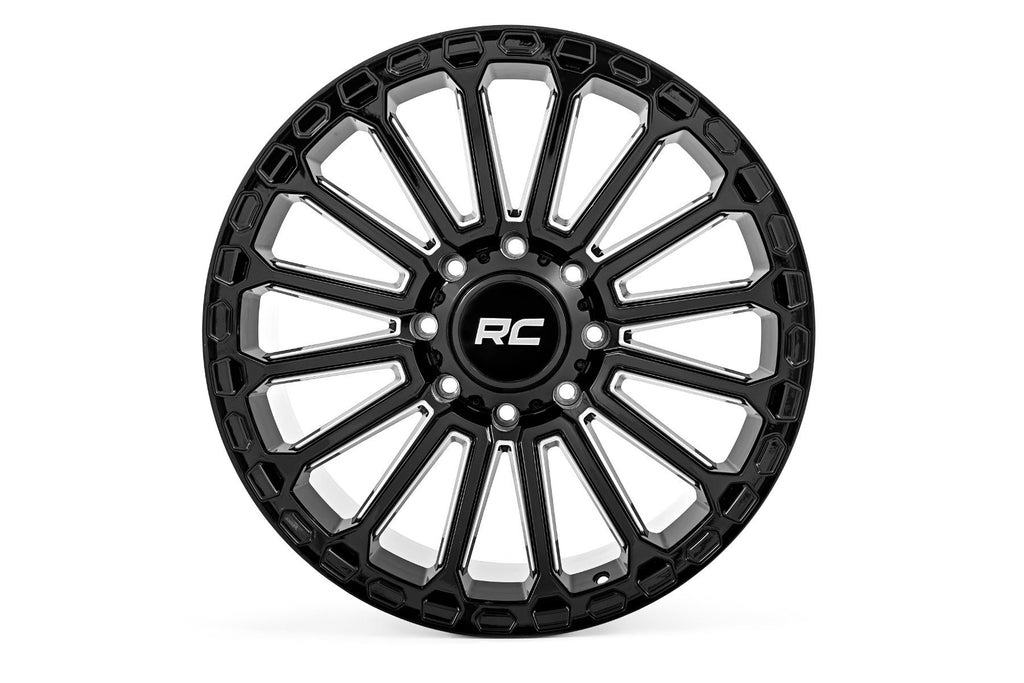 97 Series Wheel One-Piece Gloss Black 22x10 8x6.5 -19mm Rough Country