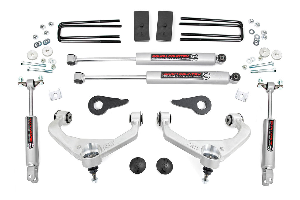 3.5 Inch Lift Kit w/ Overloads Silverado/Sierra 2500HD/3500HD (11-19) Rough Country