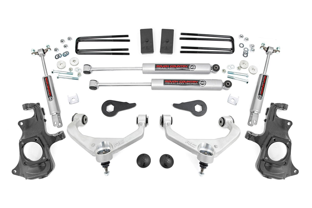 3.5 Inch Lift Kit Knuckle w/ Overloads Silverado/Sierra 2500HD/3500HD (11-19) Rough Country