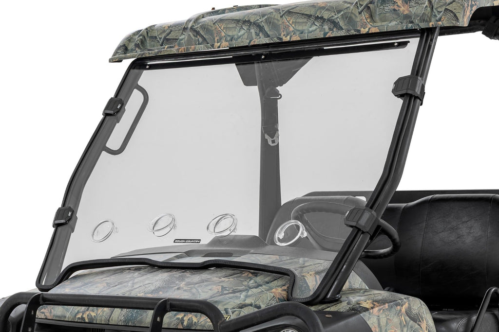 Vented Full Windshield Scratch Resistant John Deere Gator XUV 625/Gator XUV 850 Rough Country