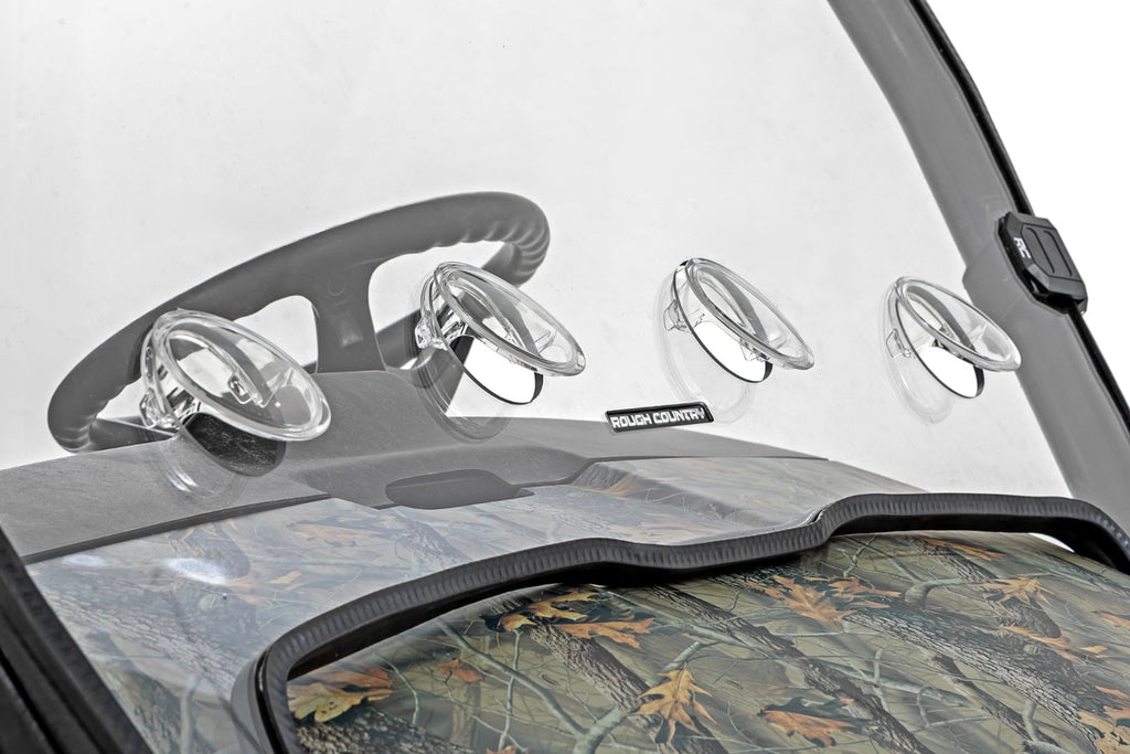 Vented Full Windshield Scratch Resistant John Deere Gator XUV 625/Gator XUV 850 Rough Country