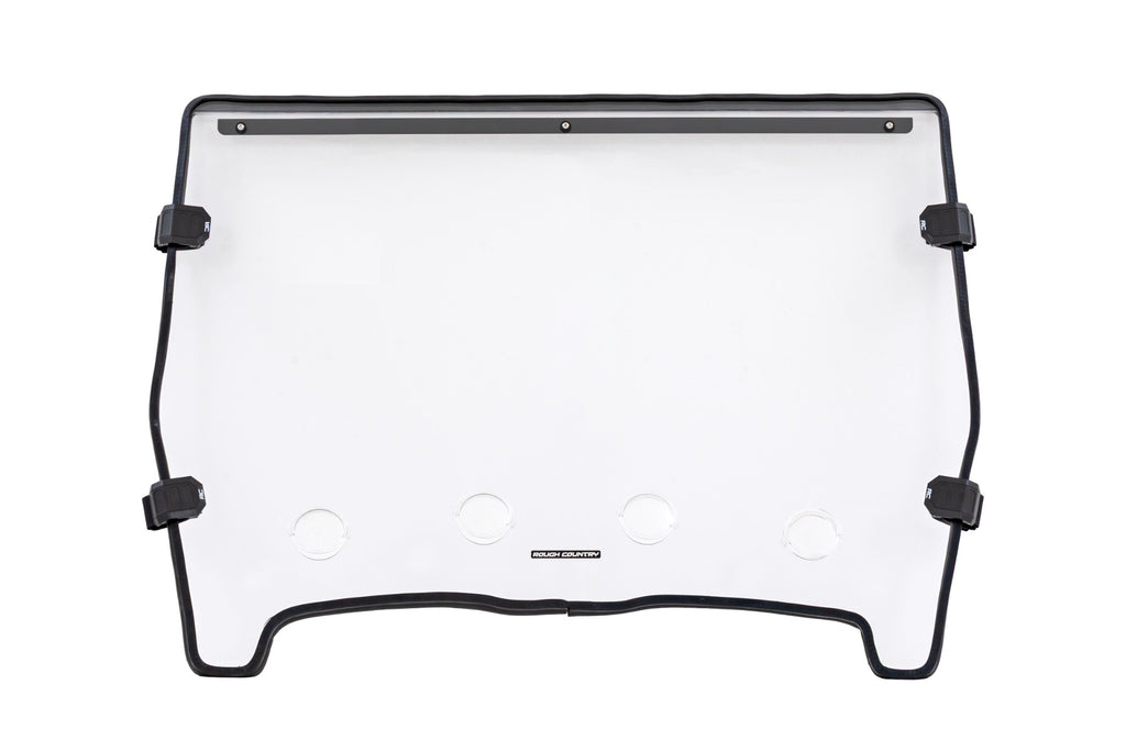 Vented Full Windshield Scratch Resistant John Deere Gator XUV 625/Gator XUV 850 Rough Country