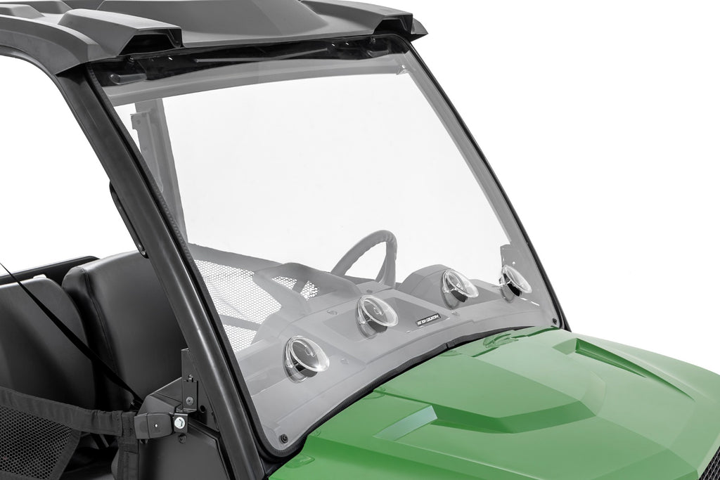 Vented Full Windshield Scratch Resistant John Deere Gator XUV 835 Rough Country