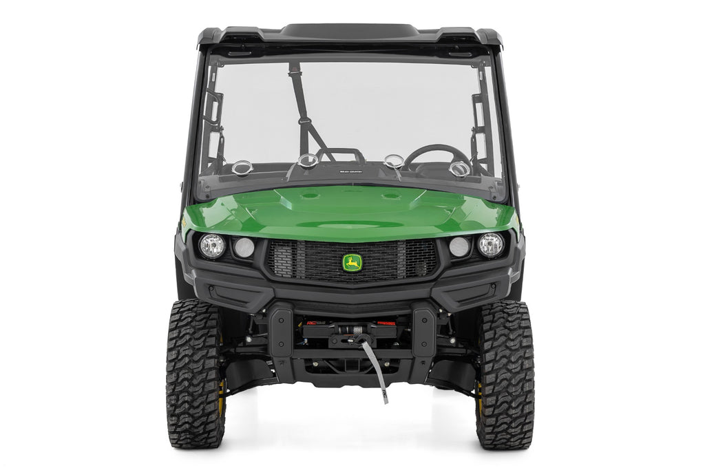Vented Full Windshield Scratch Resistant John Deere Gator XUV 835 Rough Country