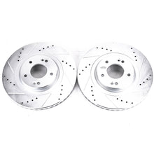Cargar imagen en el visor de la galería, Power Stop 13-18 Hyundai Santa Fe Sport Front Evolution Drilled &amp; Slotted Rotors - Pair