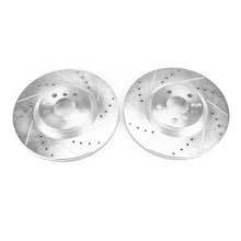 Cargar imagen en el visor de la galería, Power Stop 16-18 BMW X1 Front Evolution Drilled &amp; Slotted Rotors - Pair