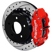 Cargar imagen en el visor de la galería, Wilwood 88-98 Chevy Silverado Superlite 4R 12.88x1.10in Drill/Slot Rear Drum to Disc Conv. - Red