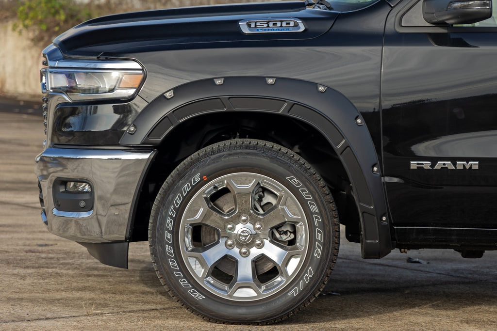 Fender Flares Defender PXJ Diamond Black Ram 1500 2WD/4WD (2025) Rough Country