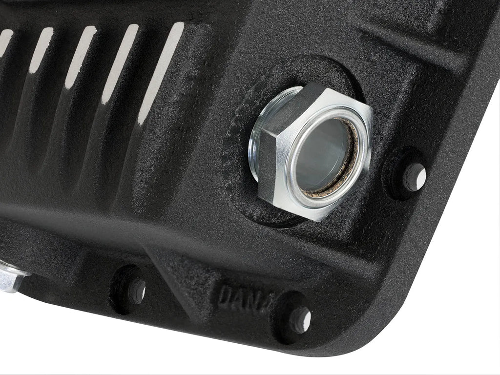 aFe Power Rear Differential Cover (Machined Black) 15-22 GMC Canyon /Chevy Colorado 12 Bolt Axles w/ Gear Oil