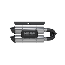 Load image into Gallery viewer, Stacked Dual Slip On Exhaust Pipe Performance Series For 16-21 Polaris RZR XP Turbo /Turbo S MBRP