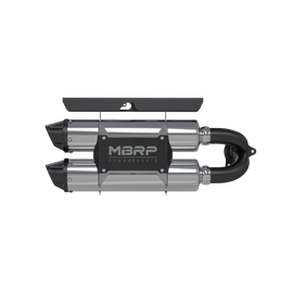 Stacked Dual Slip On Exhaust Pipe Performance Series For 16-21 Polaris RZR XP Turbo /Turbo S MBRP
