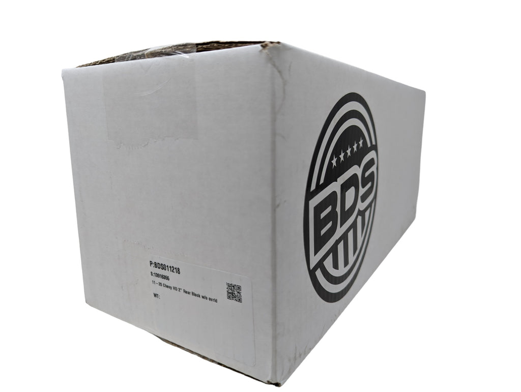 BDS 2" Rear Block & U-Bolt Kit | BDS011218 / 011218 | 2011 - 2024 Chevy / GMC / Silverado / Sierra / 2500HD / 3500HD