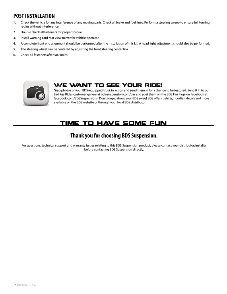 BDS Suspension 3in. Box Kit | BDS014300 | 1997 - 2002 Jeep Wrangler TJ