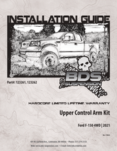 Load image into Gallery viewer, BDS Suspension Upper Control Arms UCA Kit | BDS123262 / 123262 | 2021 - 2024 Ford F150 2wd or 4wd