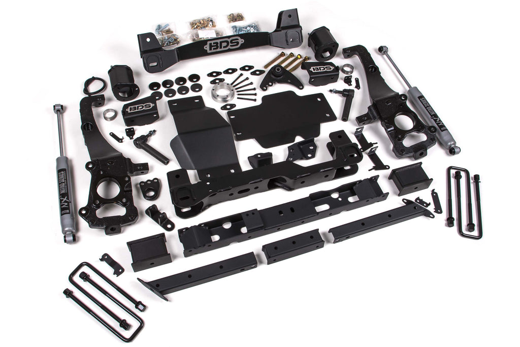 BDS 6 in. Suspension Lift with NX2 Shocks | BDS1547H | 2019 - 2023 Ford Ranger 4x4 with Aluminum Steering Knuckle
