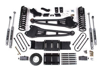 Cargar imagen en el visor de la galería, 4 Inch Lift Kit w/ Radius Arm 2 Inch Rear Block Ram 3500 19-24 4WD Diesel With Factory Rear Overload Leaf 6 Bolt Fox 2.0 Performance Shocks