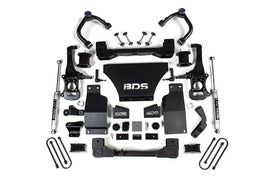 25-Up Silverado/Sierra 1500 4WD 4 Inch Suspension Lift Kit V8 Gas 3 Inch Rear Block Spacer Front NX2 Rearr BDS Suspension